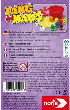 Noris Kinderspiel Reaktionsspiel Fang die Maus 606144011