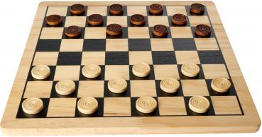 Noris Familienspiel Strategiespiel Deluxe Holz - Schach & Dame 606104577