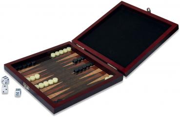 Noris Familienspiel Würfelspiel Deluxe Reisespiel Backgammon 606108004