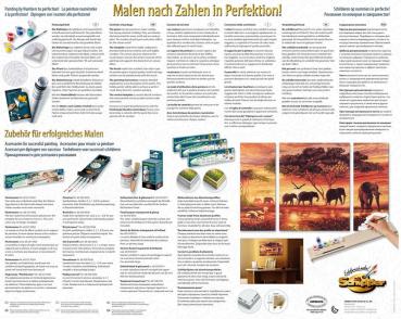 Schipper Malen nach Zahlen Master Class Triptychon 50x80cm Elefanten-Karawane 609260455