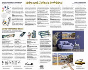 Schipper Malen nach Zahlen Master Class Triptychon 50x80cm Abendstimmung im Paradies 609260906