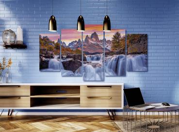 Schipper Malen nach Zahlen Master Class Polyptych 132x72cm Mystisches Patagonien 609450913