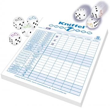 Schmidt Spiele Familienspiel Würfelspiel Kniffel7 49436