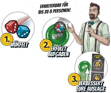 Schmidt Spiele Familienspiel Würfelspiel Geht noch was? 49448