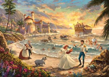 1000 Teile Schmidt Spiele Puzzle Thomas Kinkade Disney Arielle, die Meerjungfrau 58036