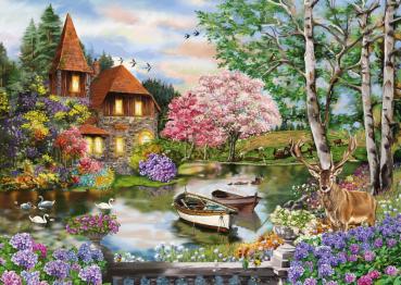 1000 Teile Schmidt Spiele Puzzle Haus am See 58985