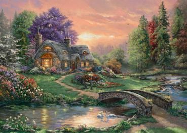 1000 Teile Schmidt Spiele Puzzle Thomas Kinkade Sweetheart Retreat 59937