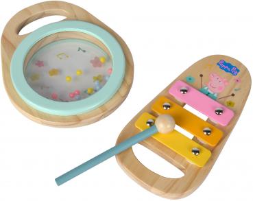 Eichhorn Spielzeug Spielwelt Musik Peppa Pig Holz Musikset Handtrommel und Xylophon 109265761