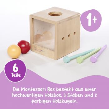 Eichhorn Kleinkindwelt Motorikspielzeug Montessori Box mit Kugeln 100006030