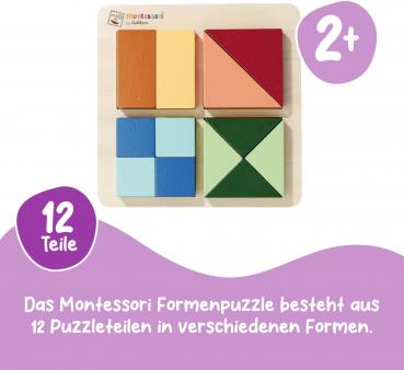 Eichhorn Kleinkindwelt Motorikspielzeug Legespiel Montessori Formenpuzzzle 100006032