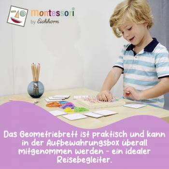 Eichhorn Kleinkindwelt Motorikspielzeug Montessori Geometriebrett 100006050