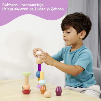 Eichhorn Kleinkindwelt Motorikspielzeug Montessori Stapel-Perlen 100006051