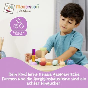 Eichhorn Kleinkindwelt Motorikspielzeug Montessori Stapel-Perlen 100006051