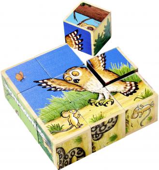 12 Teile Eichhorn Kinder Würfel Puzzle Holz Grüffelo 109295662