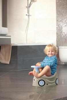 BIG Kleinkind Pflege Töpfchen mit Lenkrad Baby Potty grau 800054801