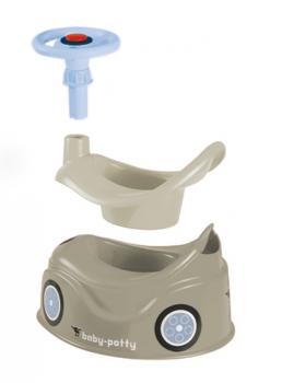 BIG Kleinkind Pflege Töpfchen mit Lenkrad Baby Potty grau 800054801