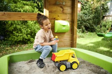 BIG Indoor / Outdoor Spielzeug Fahrzeug Power Worker Midi Kipper + Figur 800054836