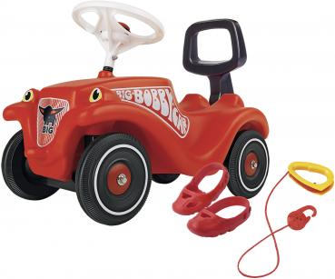 BIG Outdoor Spielzeug Fahrzeug Bobby Car Classic mit Seil und Schuhen rot 800056122