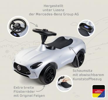 BIG Outdoor Spielzeug Fahrzeug Bobby Car Bobby AMG GT Mercedes Benz silber 800056354