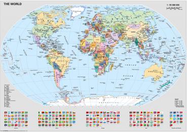 1000 Teile Ravensburger Puzzle Politische Weltkarte 12000065