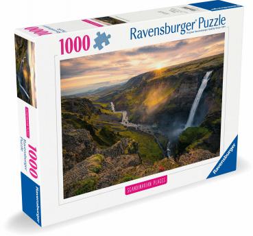 1000 Teile Ravensburger Puzzle Scandinavian Places Haifoss auf Island 12000110