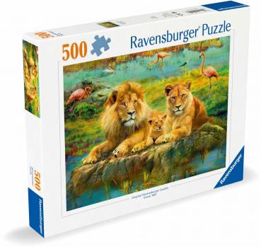 500 Teile Ravensburger Puzzle Löwen in der Savanne 12000220