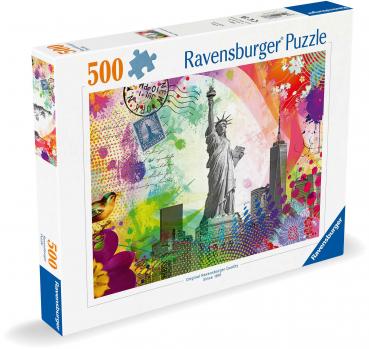 500 Teile Ravensburger Puzzle Postkarte aus New York 12000368