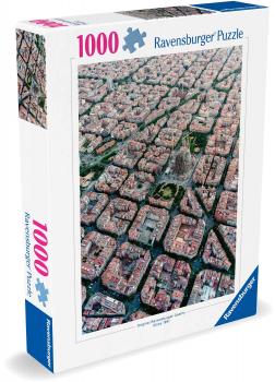 1000 Teile Ravensburger Puzzle Barcelona von Oben 12000466