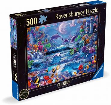 500 Teile Ravensburger Puzzle Glow in the dark Im Zauber des Mondlichts 12000478