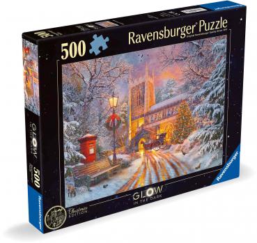 500 Teile Ravensburger Puzzle Glow in the dark Funkelnde Weihnachten 12000481