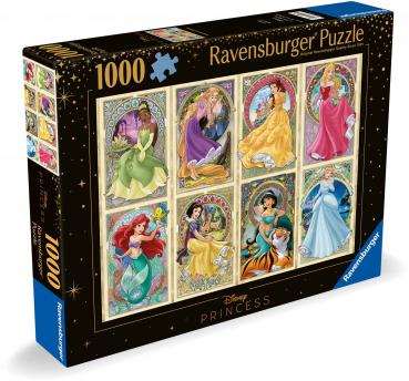 1000 Teile Ravensburger Puzzle Disney Princess Nouveau Art Prinzessinnen 12000497