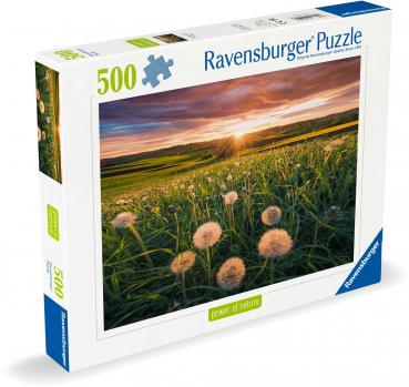 500 Teile Ravensburger Puzzle Pusteblumen im Sonnenuntergang 12000592