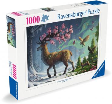 1000 Teile Ravensburger Puzzle Der Hirsch als Frühlingsbote 12000616