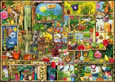 1000 Teile Ravensburger Puzzle Colin Thompson Grandioses Gartenregal 12000659