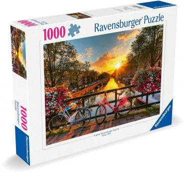 1000 Teile Ravensburger Puzzle Fahrräder in Amsterdam 12000662