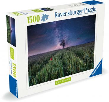 1500 Teile Ravensburger Puzzle Nachthimmel über dem Kornfeld 12000799