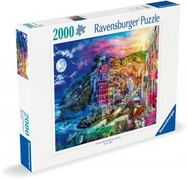 2000 Teile Ravensburger Puzzle Farbenfrohe Cinque Terre 12000803