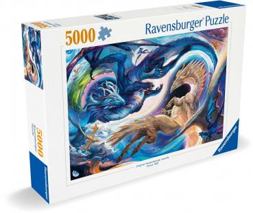 5000 Teile Ravensburger Puzzle Gigantisches Drachenfest zur Tages- und Nachtstunde 12000813