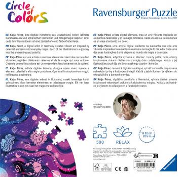 500 Teile Ravensburger Puzzle rund Circle of Colors Astrology 12000819