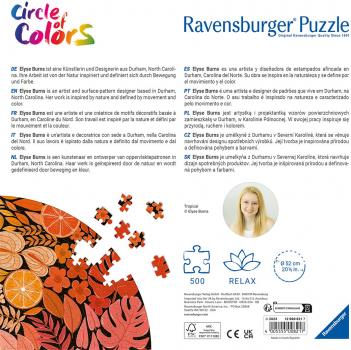 500 Teile Ravensburger Puzzle rund Circle of Colors Tropical 12000821