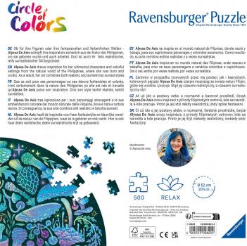 500 Teile Ravensburger Puzzle rund Circle of Colors Mushrooms 12000822