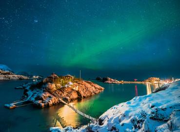 500 Teile Ravensburger Puzzle Nordlichter in Tromsø, Norwegen 12000845