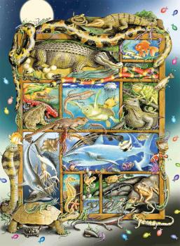 200 Teile Ravensburger Kinder Puzzle XXL Reptilien im Regal 12000866