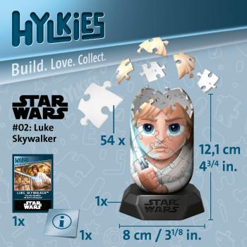 54 Teile Ravensburger 3D Puzzle Star Wars Hylkies Luke Skywalker 12001013