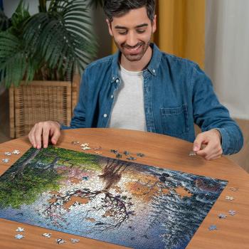 1000 Teile Ravensburger Puzzle Der magische Hirsch und die vier Jahreszeiten 12001088