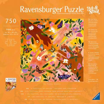 750 Teile Ravensburger Puzzle Art & Soul Collection Flower Festival 12001200