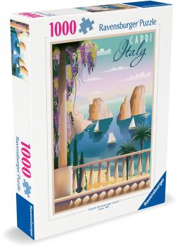 1000 Teile Ravensburger Puzzle Postkarte aus Capri 12001209