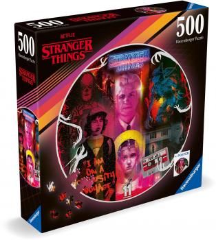 500 Teile Ravensburger Puzzle rund Circle of Colors Stranger Things Friends Don't Lie 12001227