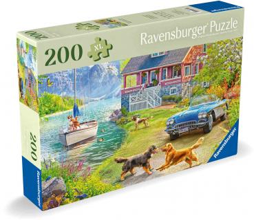 200 Teile Ravensburger Puzzle Feel & Well Sommerhaus am See 12001370