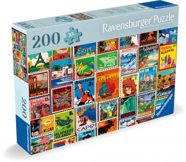 200 Teile Ravensburger Puzzle Feel & Well Briefmarken 12001371